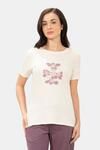 Amante Scoop Neck Sleep Tee - Buttercream Print — thumbnail 1